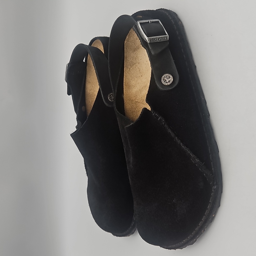 Birkenstock Black Suede Sandals
